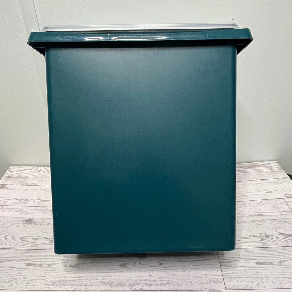 Tupperware Modular Mate Rectangular Container Bin 1430 Teal Green‎ Storage Lid